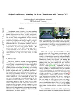 Object-Level Context Modeling For Scene Classification with Context-CNN