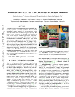 WordFence: Text Detection in Natural Images with Border Awareness