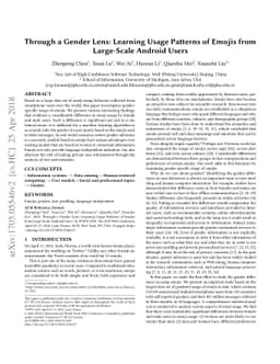Through a Gender Lens: Learning Usage Patterns of Emojis from
  Large-Scale Android Users