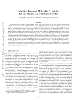 Machine Learning Molecular Dynamics for the Simulation of Infrared
  Spectra