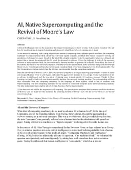AI, Native Supercomputing and The Revival of Moore's Law