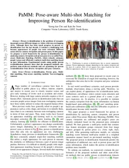 PaMM: Pose-aware Multi-shot Matching for Improving Person
  Re-identification