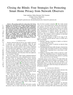 Closing the Blinds: Four Strategies for Protecting Smart Home Privacy
  from Network Observers