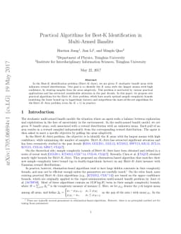 Practical Algorithms for Best-K Identification in Multi-Armed Bandits