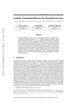 Scalable Variational Inference for Dynamical Systems