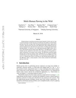 Multiple-Human Parsing in the Wild
