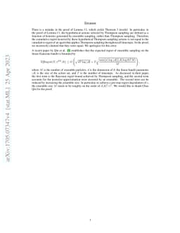 Ensemble Sampling