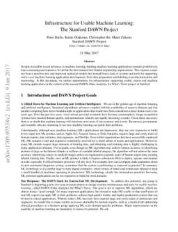 Infrastructure for Usable Machine Learning: The Stanford DAWN Project