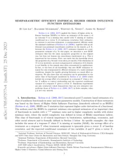Semiparametric Efficient Empirical Higher Order Influence Function
  Estimators