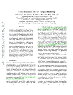 Robust Localized Multi-view Subspace Clustering