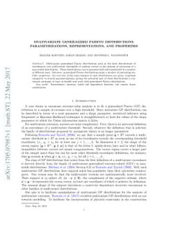 Multivariate generalized Pareto distributions: parametrizations,
  representations, and properties