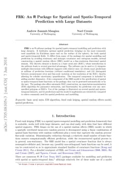 FRK: An R Package for Spatial and Spatio-Temporal Prediction with Large
  Datasets