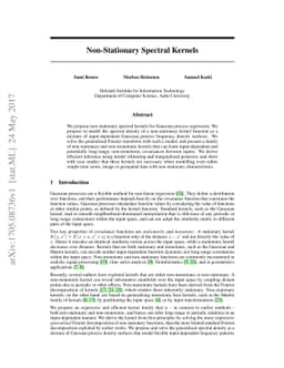 Non-Stationary Spectral Kernels