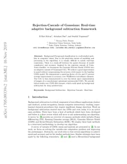 Rejection-Cascade of Gaussians: Real-time adaptive background
  subtraction framework