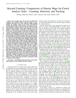 Beyond Counting: Comparisons of Density Maps for Crowd Analysis Tasks -
  Counting, Detection, and Tracking
