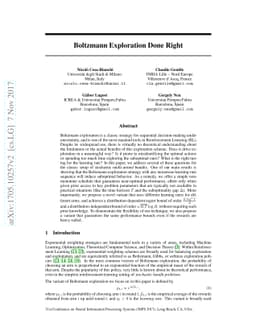 Boltzmann Exploration Done Right