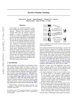 Iterative Machine Teaching