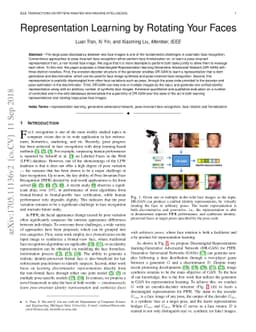 Representation Learning by Rotating Your Faces