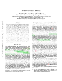 Dual-reference Face Retrieval