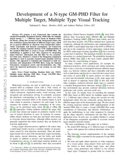 Development of a N-type GM-PHD Filter for Multiple Target, Multiple Type
  Visual Tracking