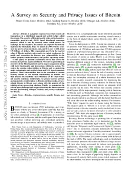 A Survey on Security and Privacy Issues of Bitcoin