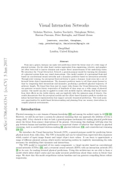 Visual Interaction Networks