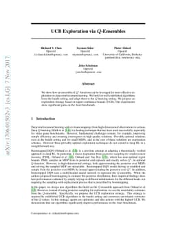 UCB Exploration via Q-Ensembles