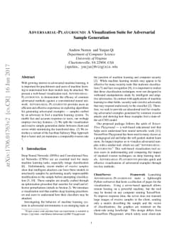 Adversarial-Playground: A Visualization Suite for Adversarial Sample
  Generation