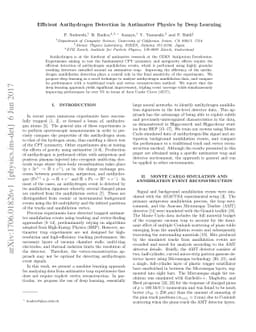 Efficient Antihydrogen Detection in Antimatter Physics by Deep Learning