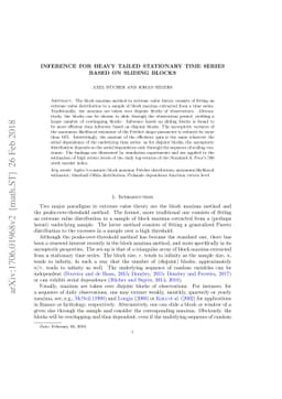 Inference for heavy tailed stationary time series based on sliding
  blocks