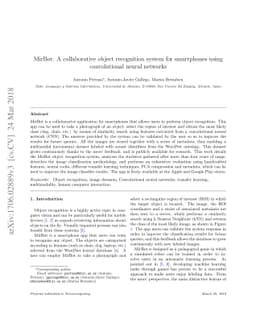 MirBot: A collaborative object recognition system for smartphones using
  convolutional neural networks