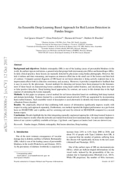 An Ensemble Deep Learning Based Approach for Red Lesion Detection in
  Fundus Images