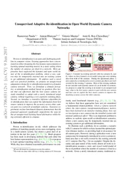 Unsupervised Adaptive Re-identification in Open World Dynamic Camera
  Networks