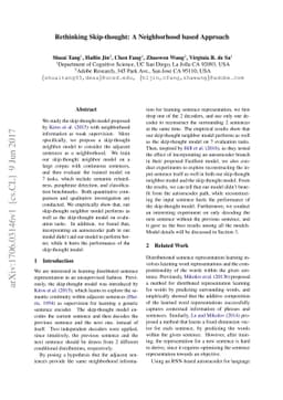 Rethinking Skip-thought: A Neighborhood based Approach