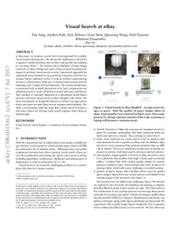 Visual Search at eBay