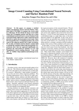 Image Crowd Counting Using Convolutional Neural Network and Markov
  Random Field