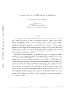 Dynamic Networks of Finite State Machines