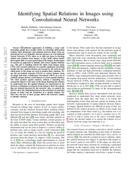 Identifying Spatial Relations in Images using Convolutional Neural
  Networks
