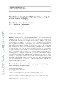 Simultaneous merging multiple grid maps using the robust motion
  averaging