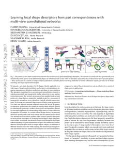 Learning Local Shape Descriptors from Part Correspondences With
  Multi-view Convolutional Networks