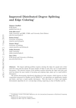 Improved Distributed Degree Splitting and Edge Coloring