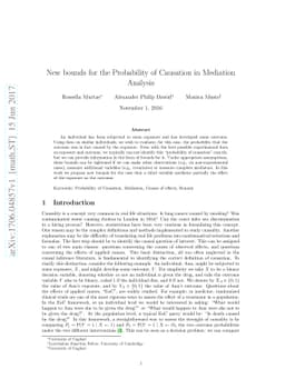 New bounds for the Probability of Causation in Mediation Analysis