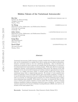 Hidden Talents of the Variational Autoencoder