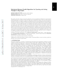 Distributed-Memory Parallel Algorithms for Counting and Listing
  Triangles in Big Graphs