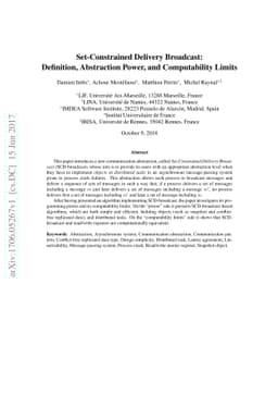 Set-Constrained Delivery Broadcast: Definition, Abstraction Power, and
  Computability Limits