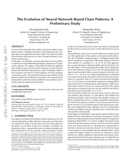 The Evolution of Neural Network-Based Chart Patterns: A Preliminary
  Study