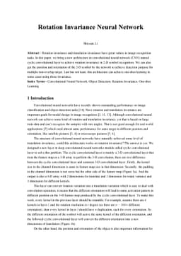 Rotation Invariance Neural Network