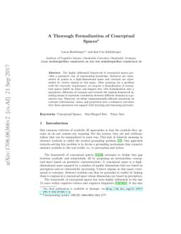A Thorough Formalization of Conceptual Spaces