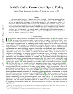 Scalable Online Convolutional Sparse Coding