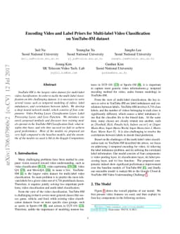 Encoding Video and Label Priors for Multi-label Video Classification on
  YouTube-8M dataset